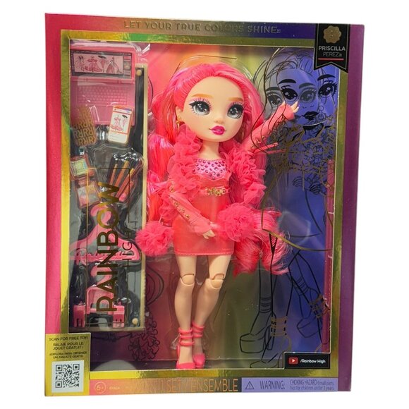 Rainbow High Priscilla Perez Fashion Doll Pink New in Box - Picture 1 of 5